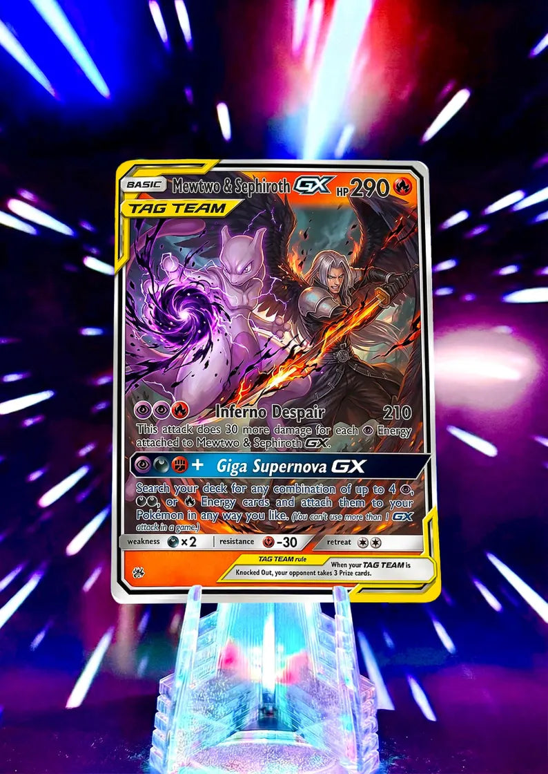 Pokemon and Super Smash Bros Tag Team GX Custom Fan Art Trading Cards