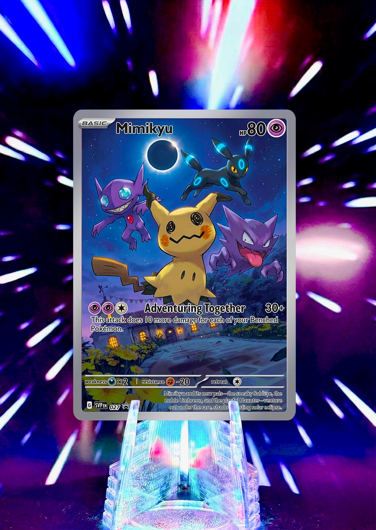 Mimikyu as Pikachu Alternative Universe Custom Trading Cards Full Art Fan Art Collection
