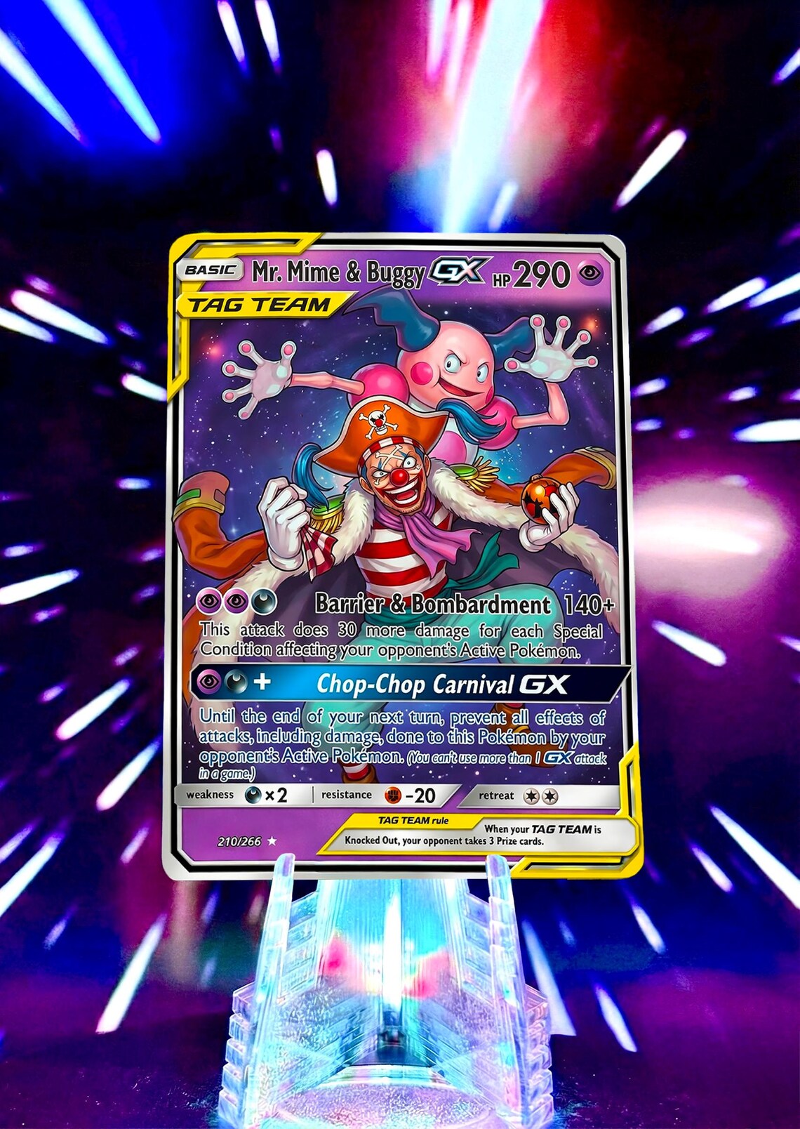 Pokemon & One Piece | Tag Team GX | Fan Art Trading Card