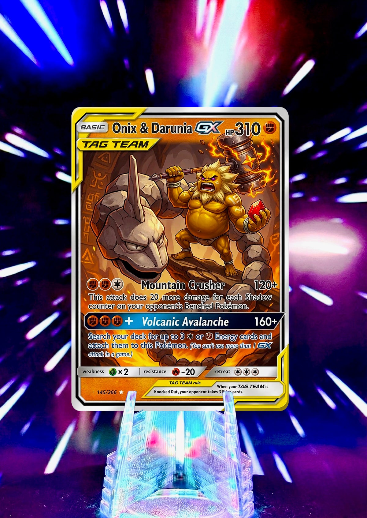 Legend of Zelda: Ocarina of Time & Majora's Mask x Pokémon | Tag Team GX | Custom Fan Art Trading Card