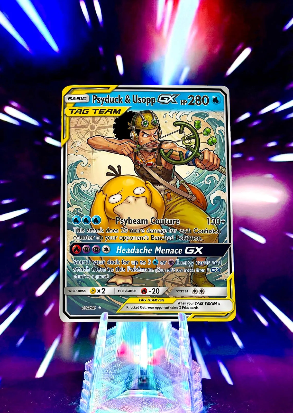 Pokemon & One Piece | Tag Team GX | Fan Art Trading Card