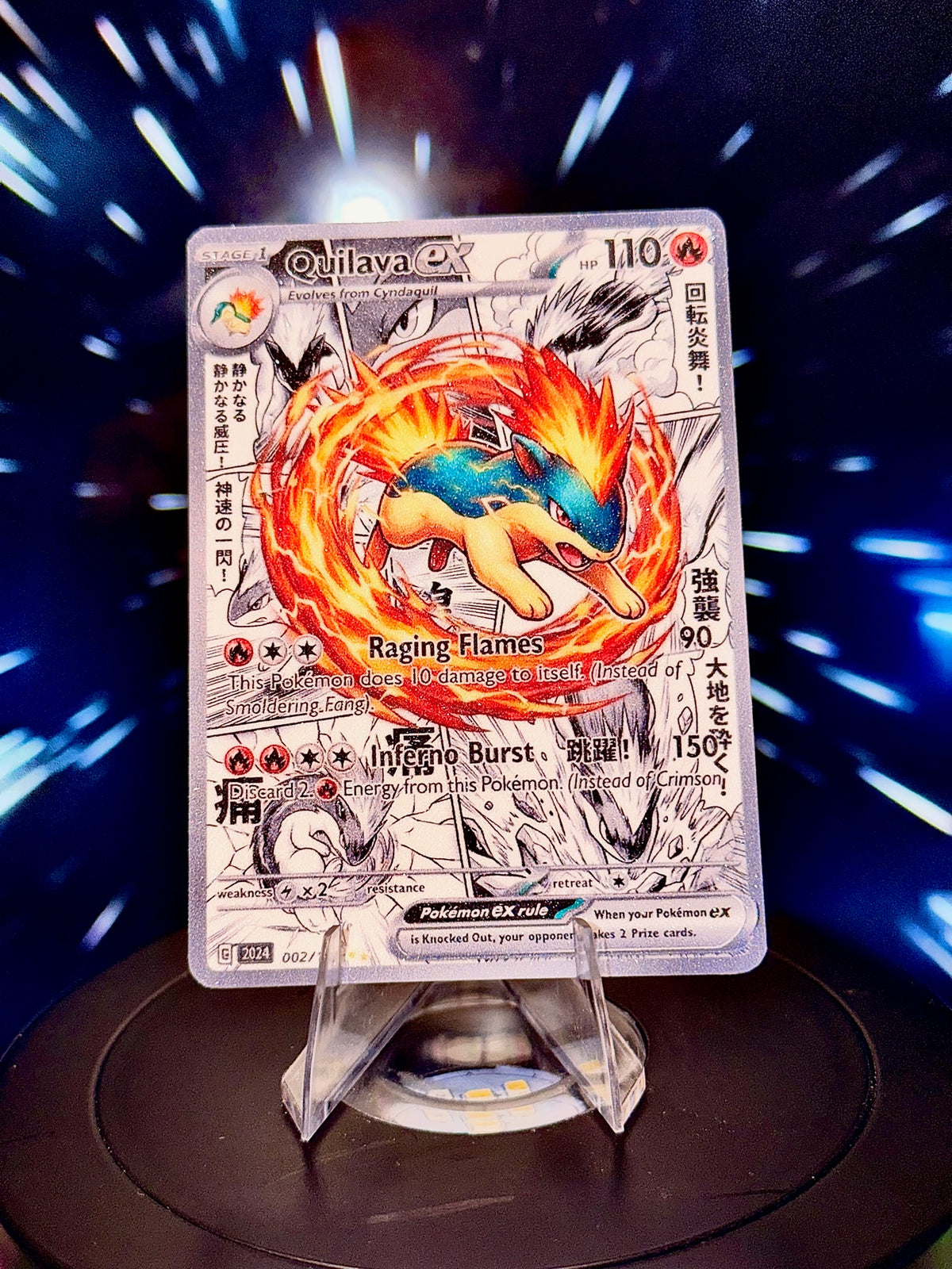 Anime Comic Style Generations 1-5 Pokemon Fan Art Trading Card