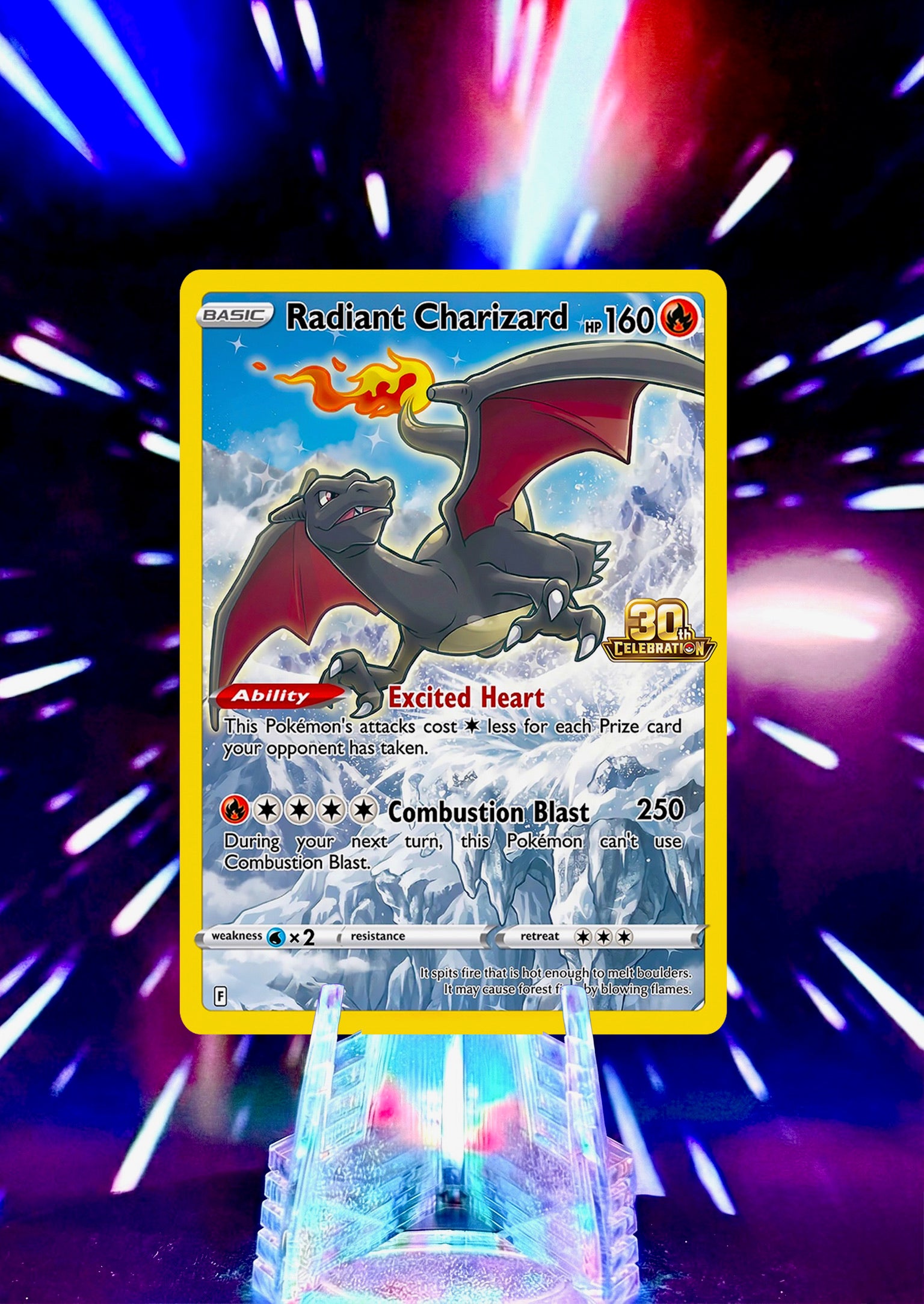 Charizard Fan Art Trading Cards 30th Anniversary Full Art Collection