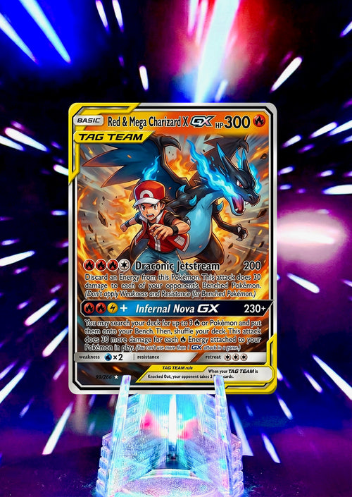 Custom Gym Leader and Pokémon Fan Art Trading Card - Red, Brock, Giovanni, Misty and More!