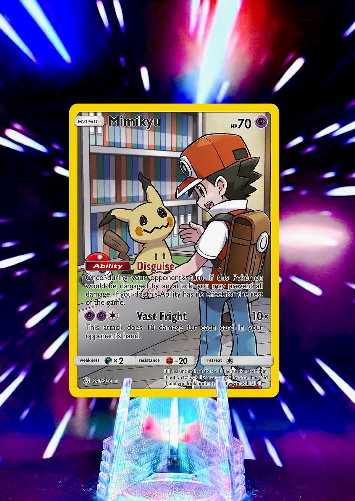 Mimikyu as Pikachu Alternative Universe Custom Trading Cards Full Art Fan Art Collection