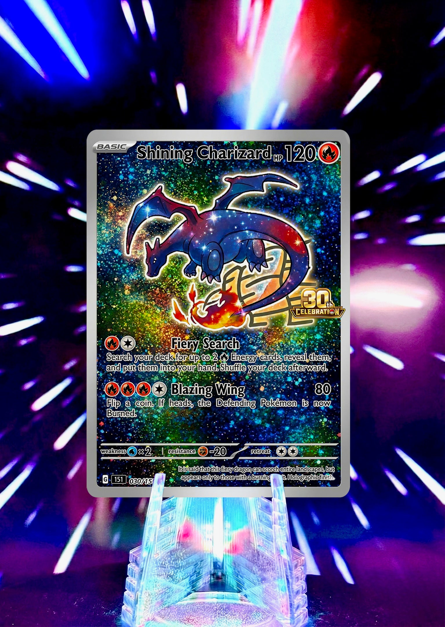 Charizard Fan Art Trading Cards 30th Anniversary Full Art Collection