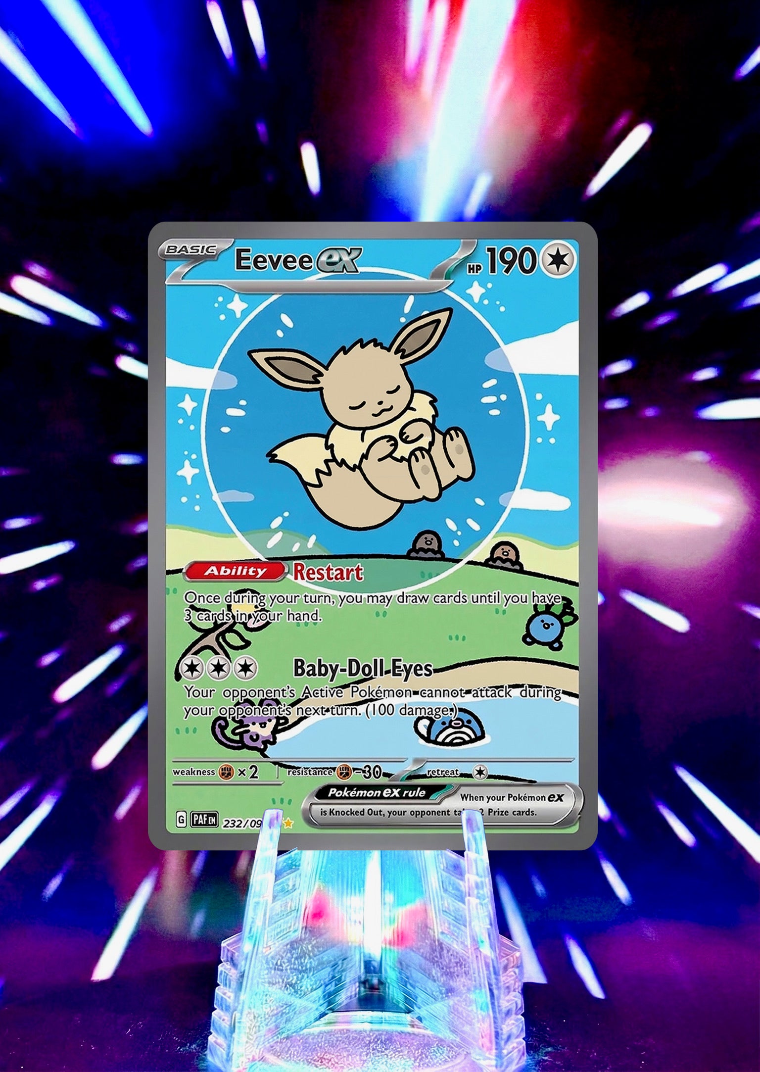 Bubble Eeveelution Pokémon Fan Art Trading Card