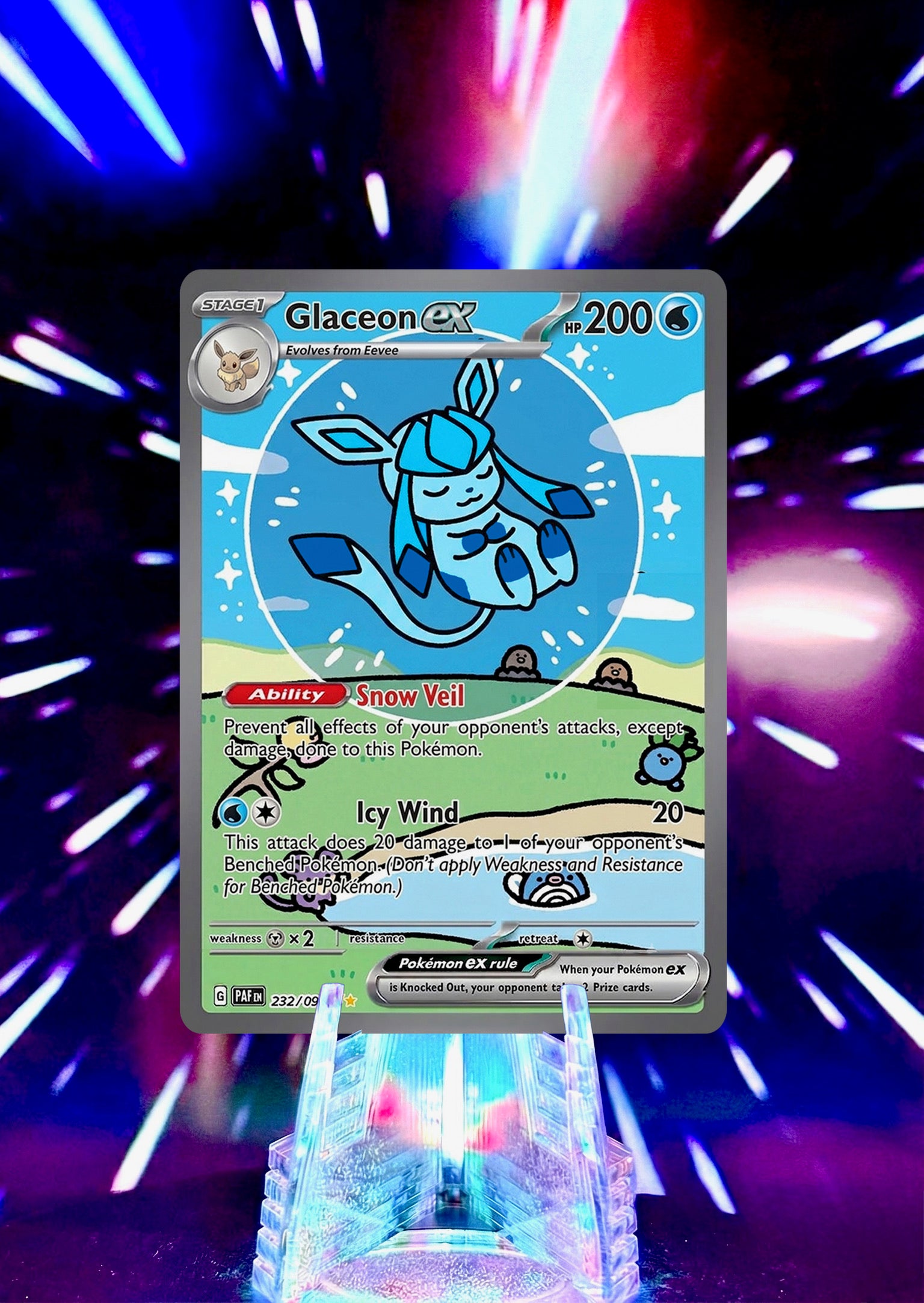 Bubble Eeveelution Pokémon Fan Art Trading Card