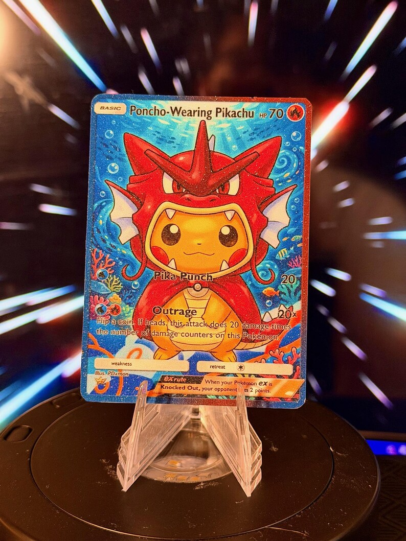 Poncho-Wearing Pikachu