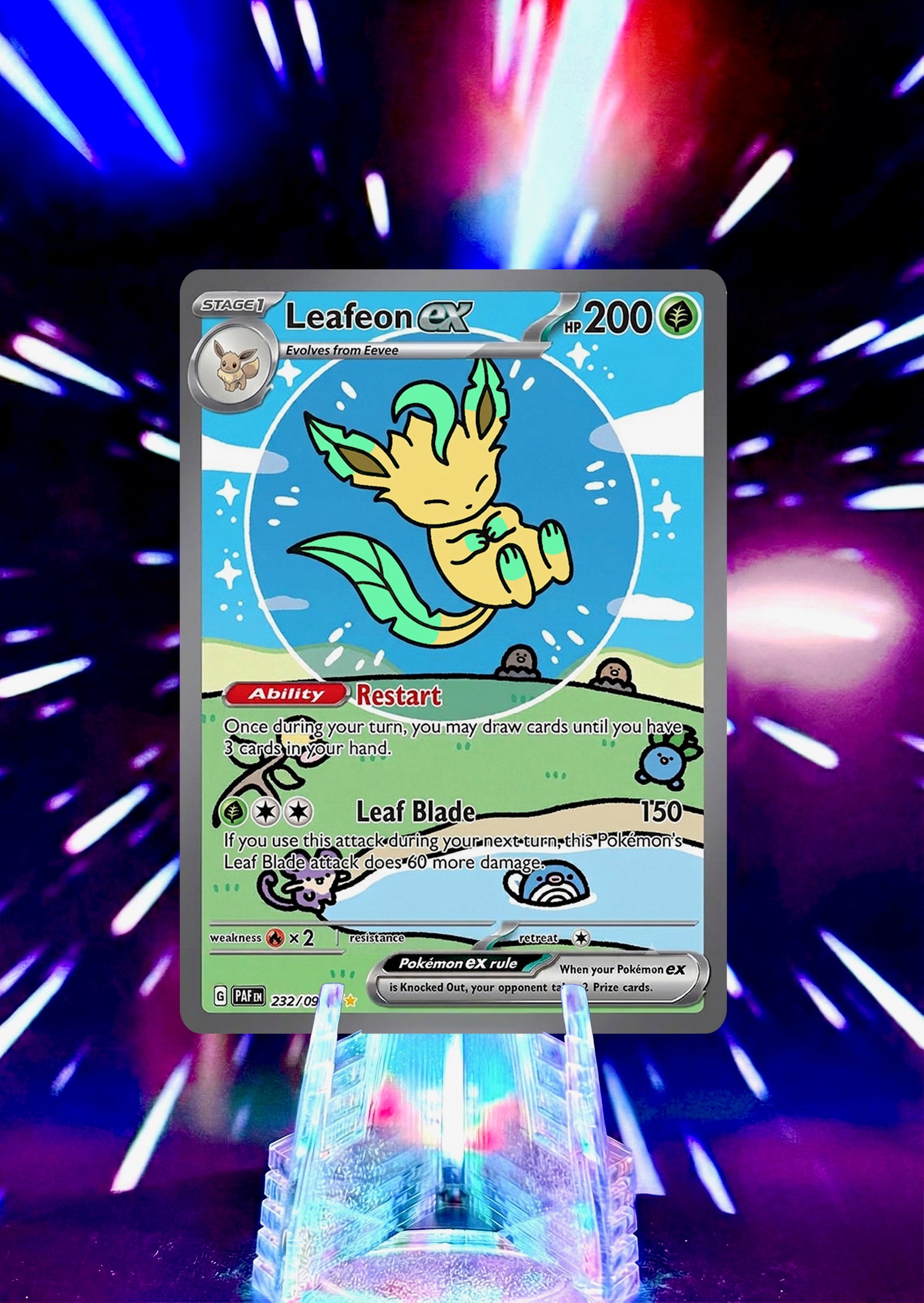 Bubble Eeveelution Pokémon Fan Art Trading Card
