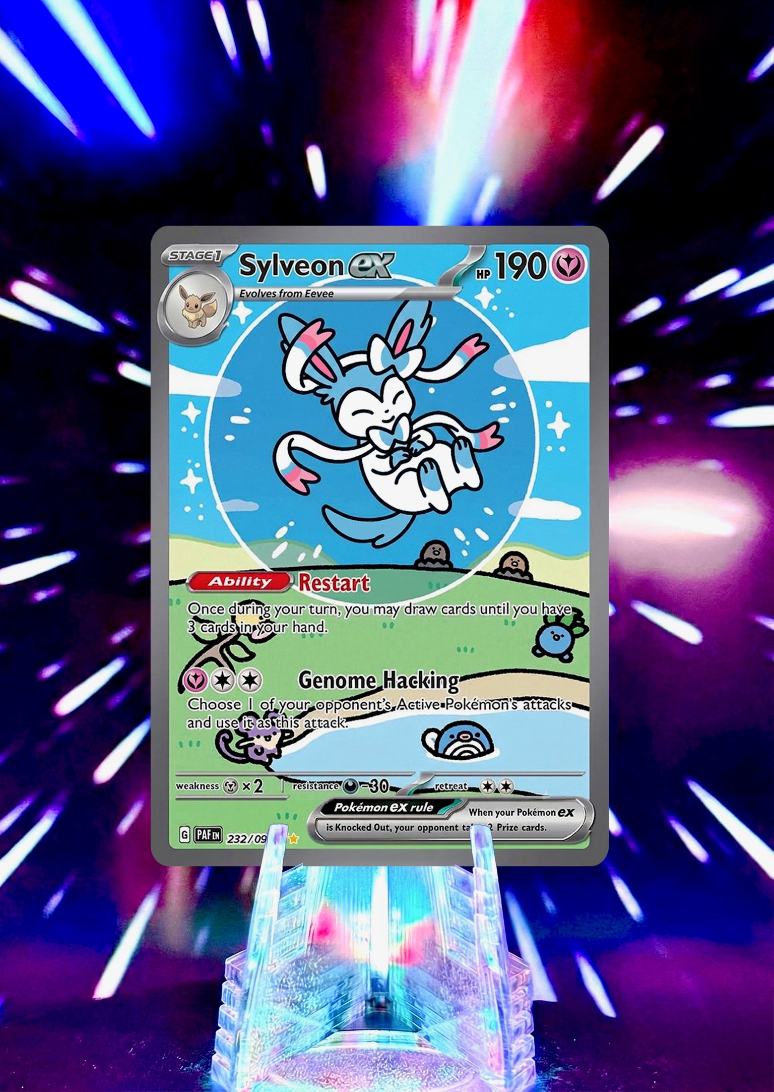 Bubble Eeveelution Pokémon Fan Art Trading Card
