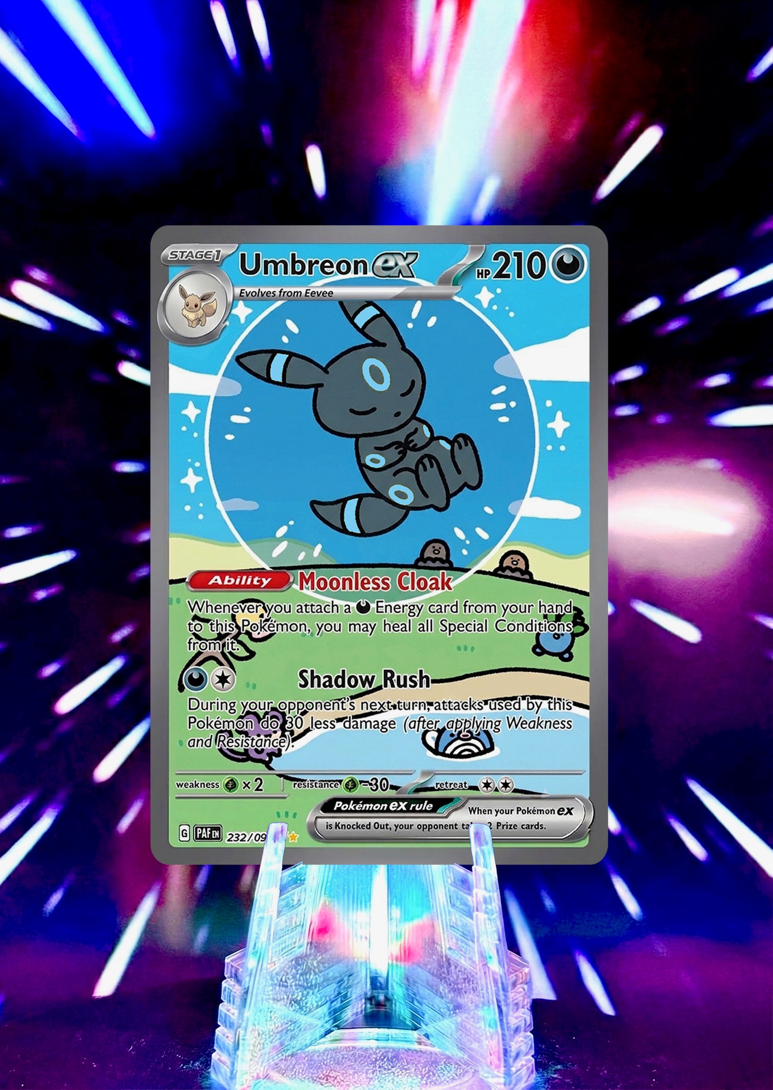 Bubble Eeveelution Pokémon Fan Art Trading Card