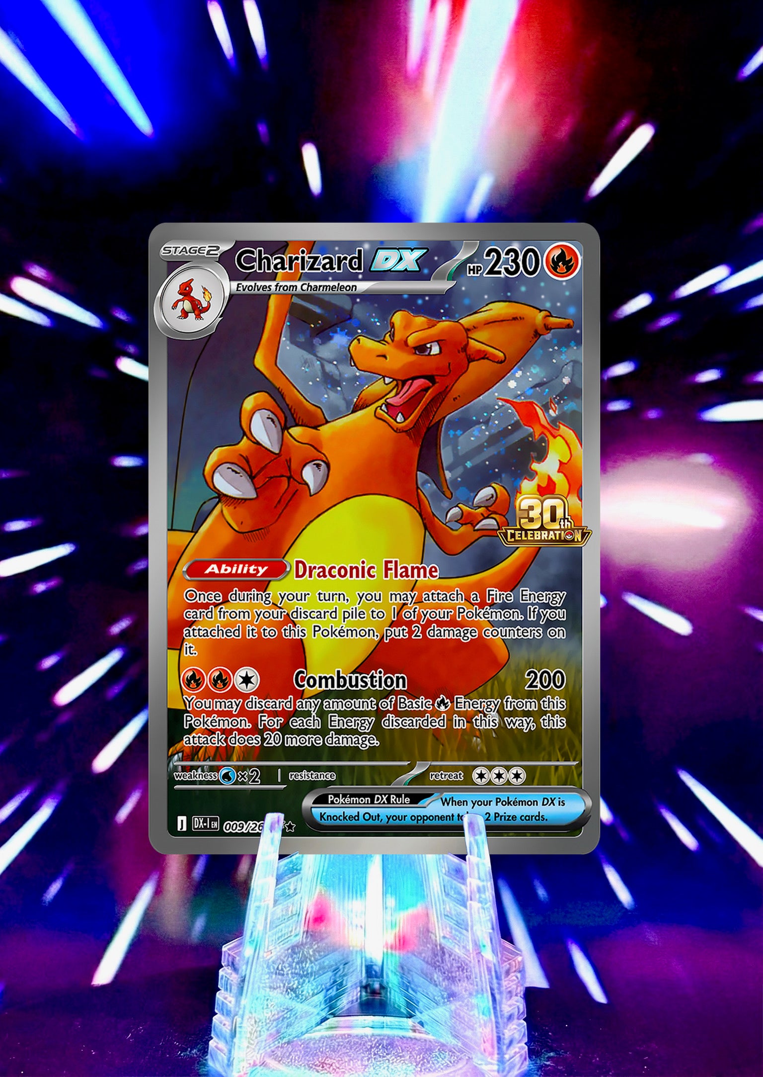 Charizard Fan Art Trading Cards 30th Anniversary Full Art Collection