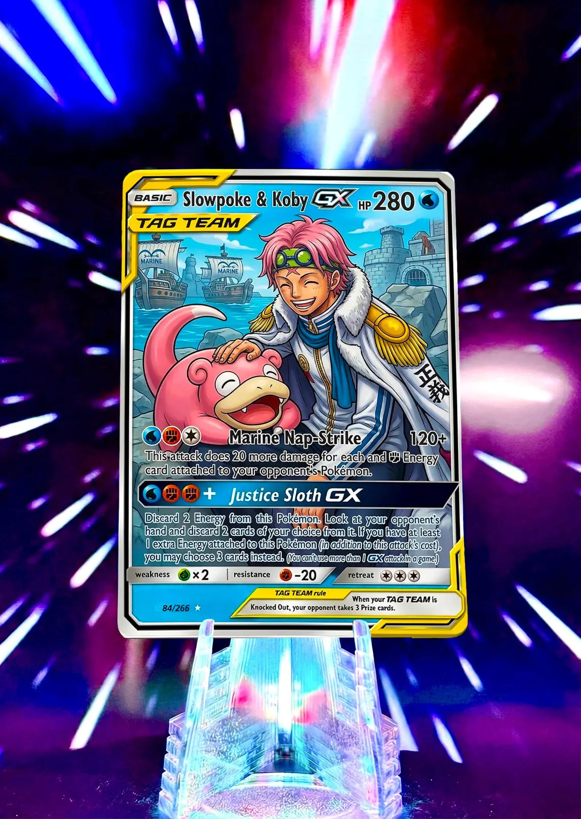 Pokemon & One Piece | Tag Team GX | Fan Art Trading Card