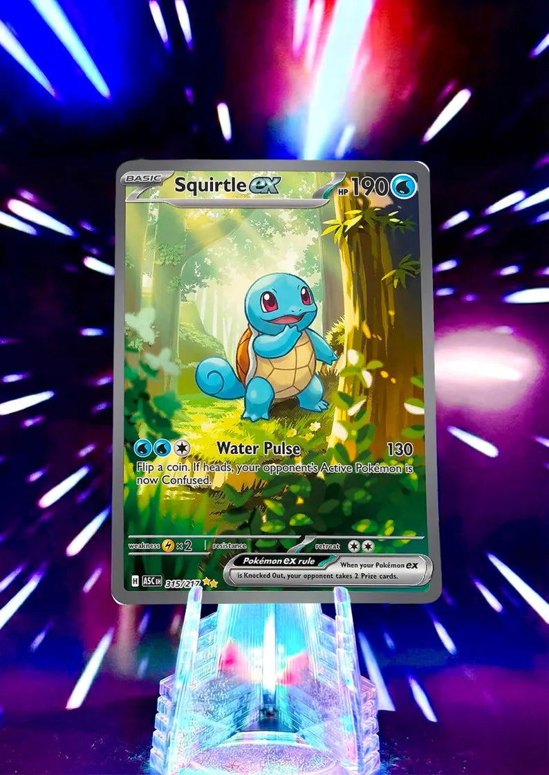 Kanto Starters Special Illustration Fan Art - Forest Pikachu SIR Style - Bulbasaur, Charmander, Squirtle Trio