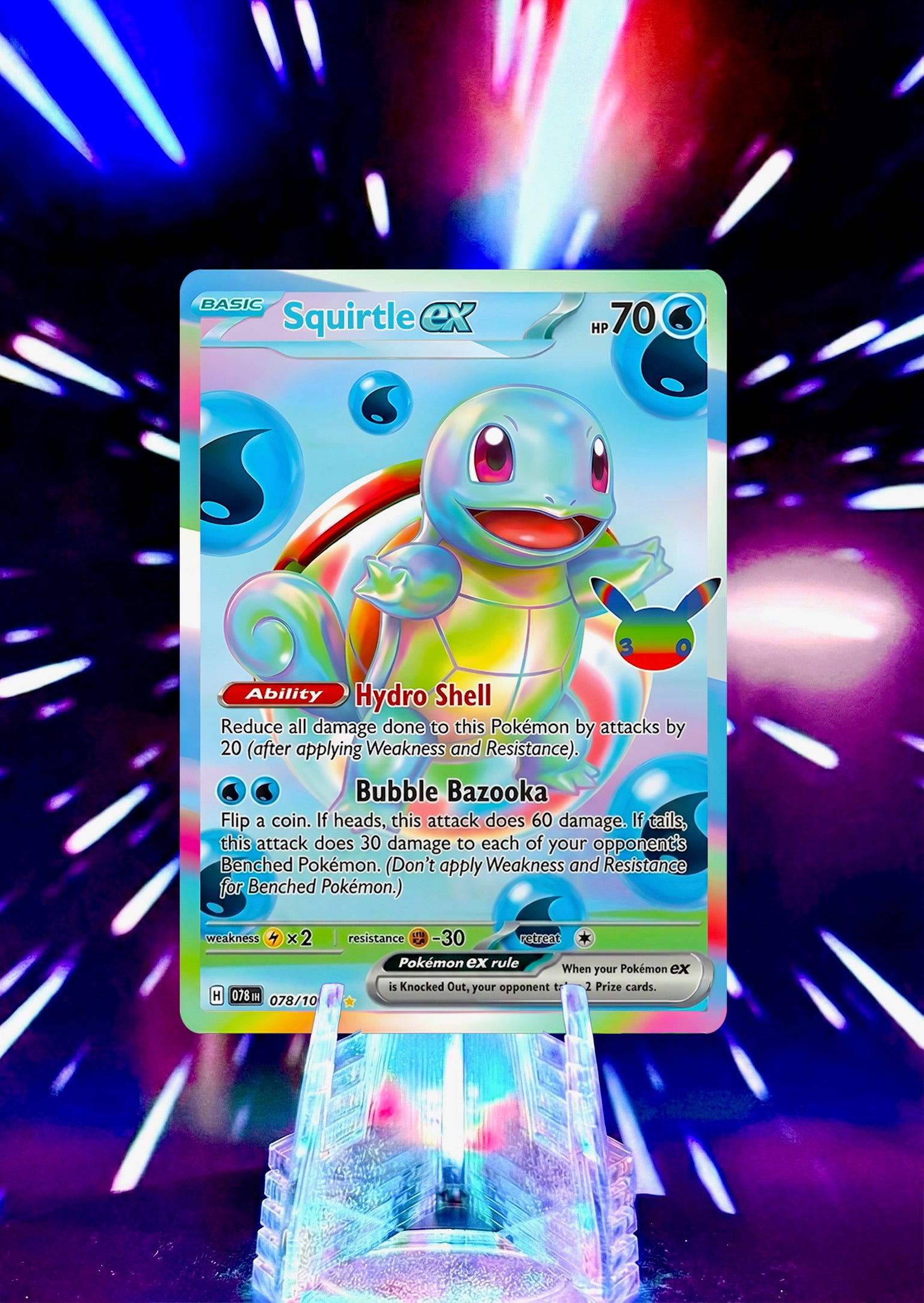 30th Anniversary Futuristic Rare Kanto Evolutions Custom Cards - Bulbasaur, Charmander, and Squirtle Lines