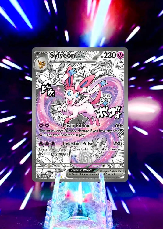 Comic Anime Style Eevelutions | Pokemon Fan Art Trading Cards