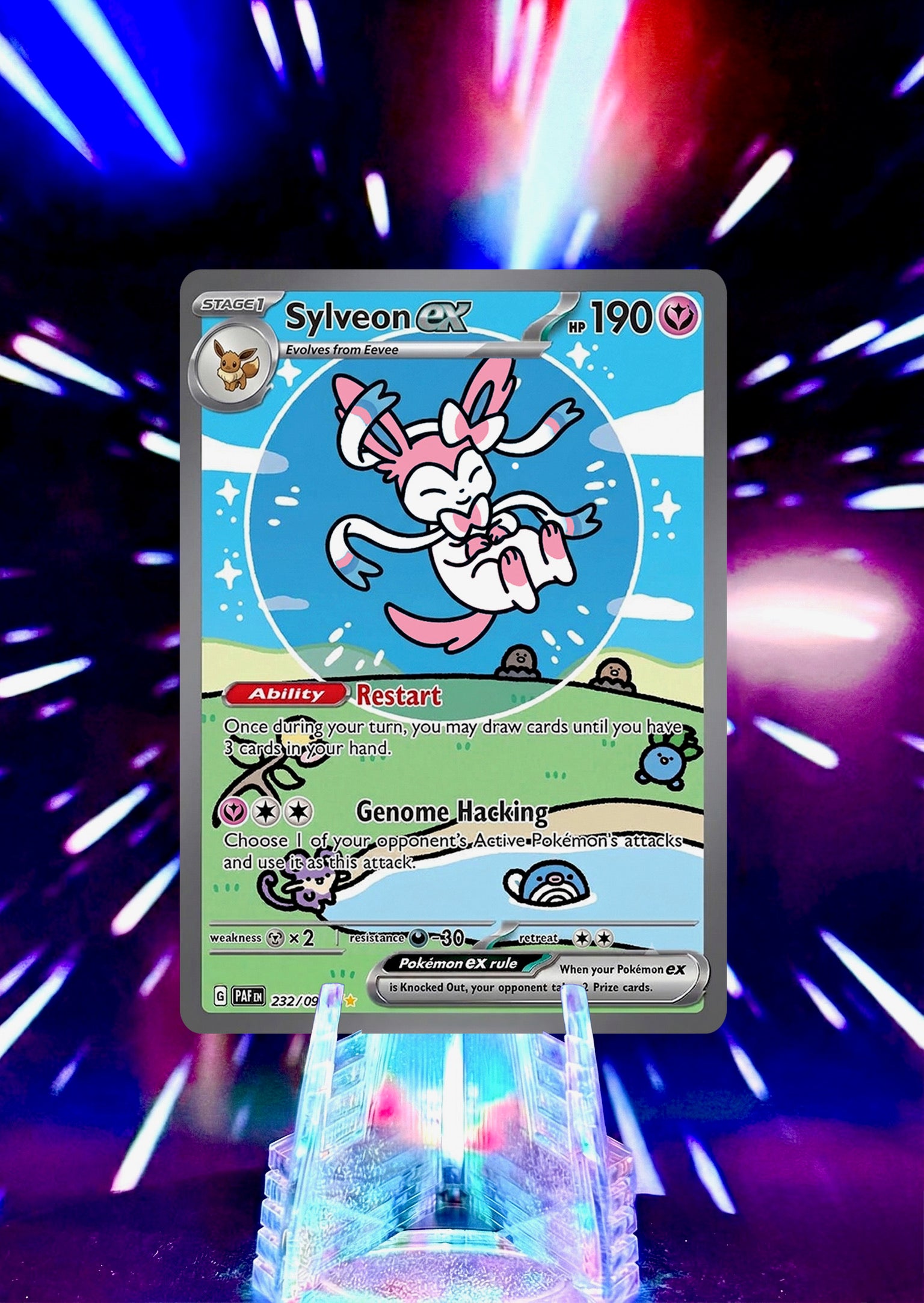 Bubble Eeveelution Pokémon Fan Art Trading Card