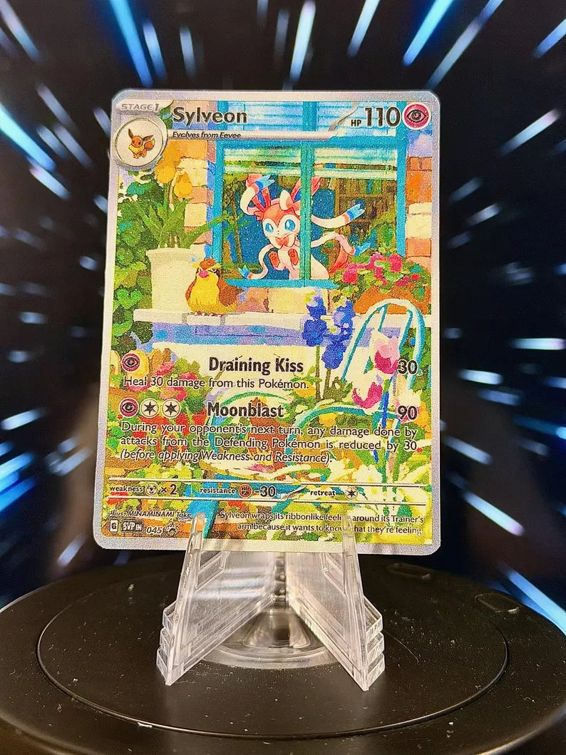 Window Eeveelution Pokemon Fan Art Trading Card