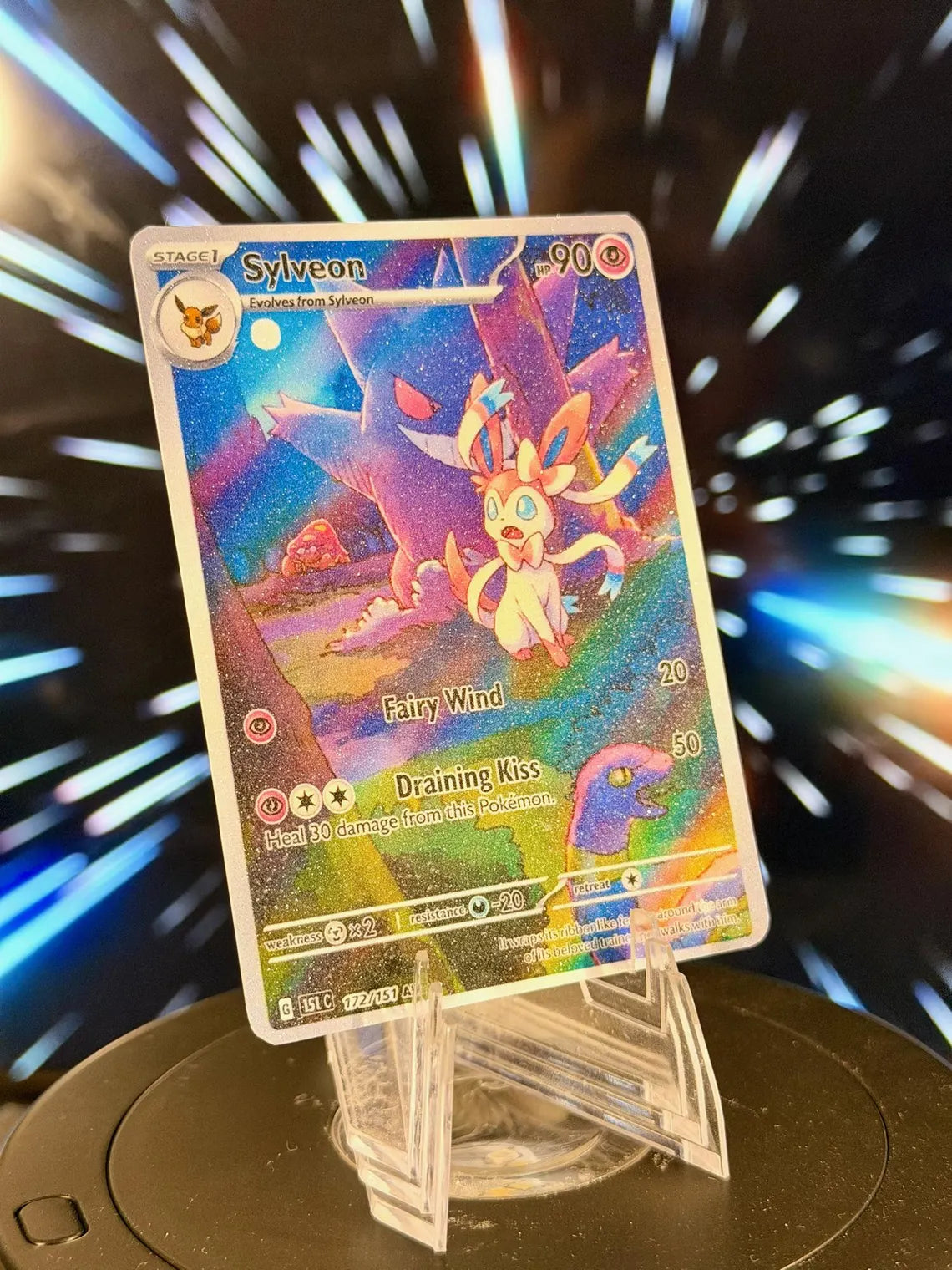 Eeveelution x Gengar Pokemon Fan Art Trading Card