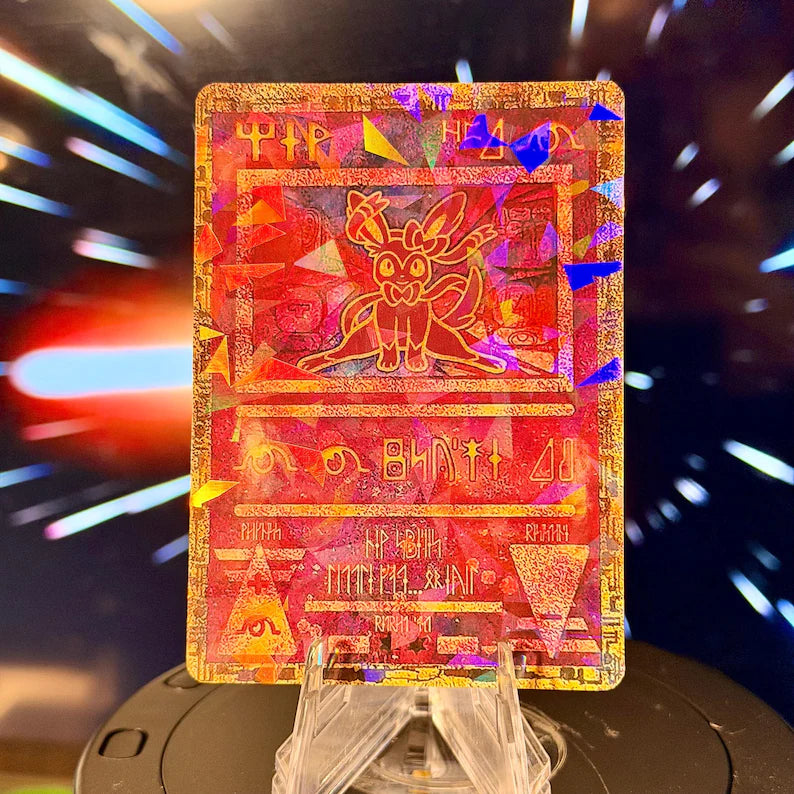Ancient Eeveelution Cracked-Ice | Pokemon Fan Art Trading Card