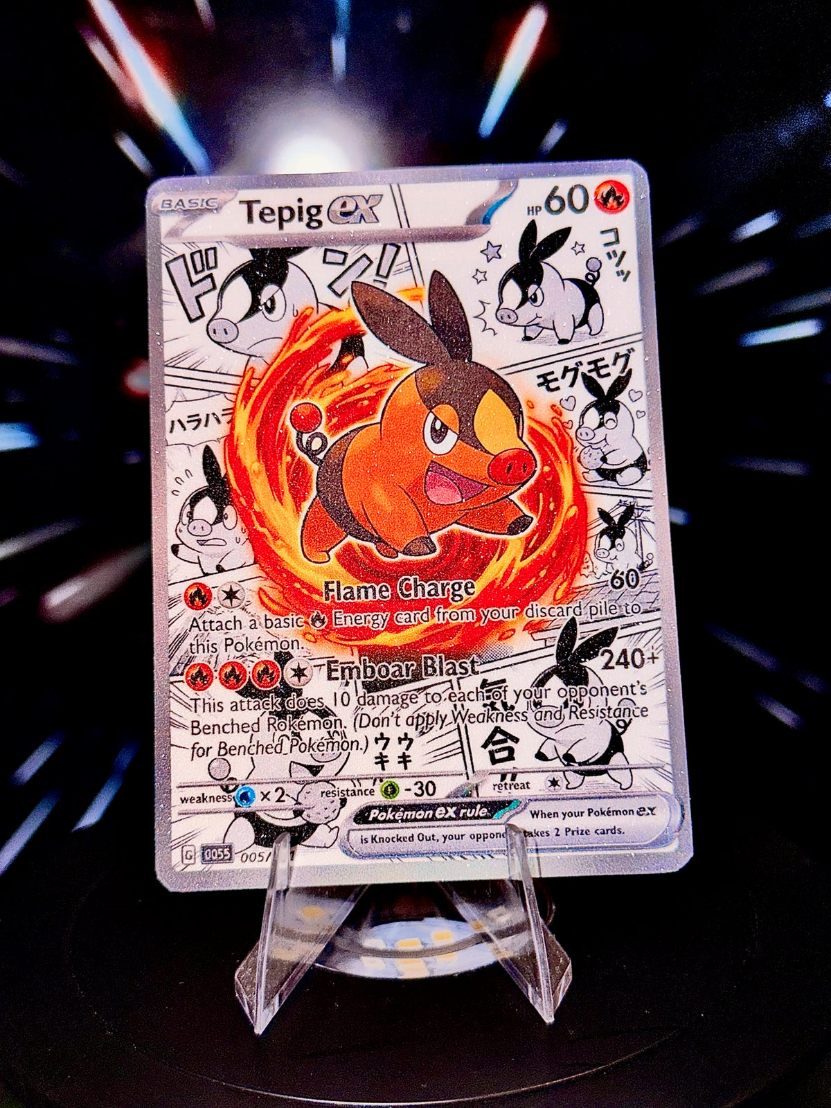 Anime Comic Style Generations 1-5 Pokemon Fan Art Trading Card