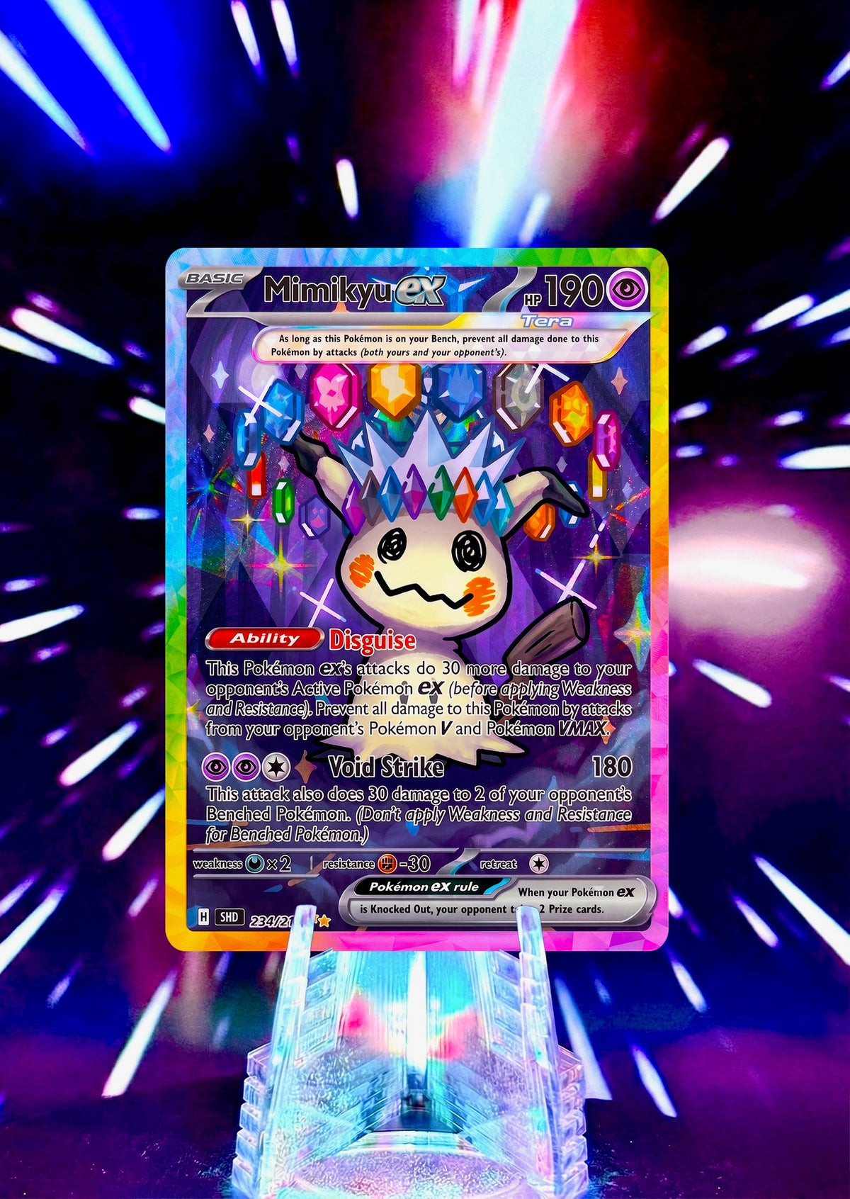 Mimikyu as Pikachu Alternative Universe Custom Trading Cards Full Art Fan Art Collection