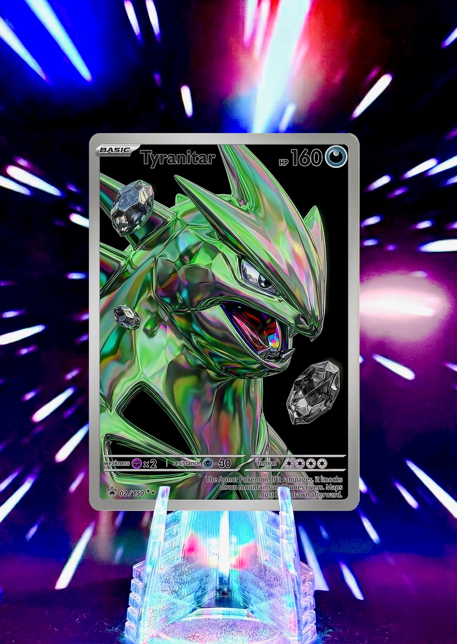 Custom Liquid Chrome Pokémon Style Card Personalized Collectible Fan Art