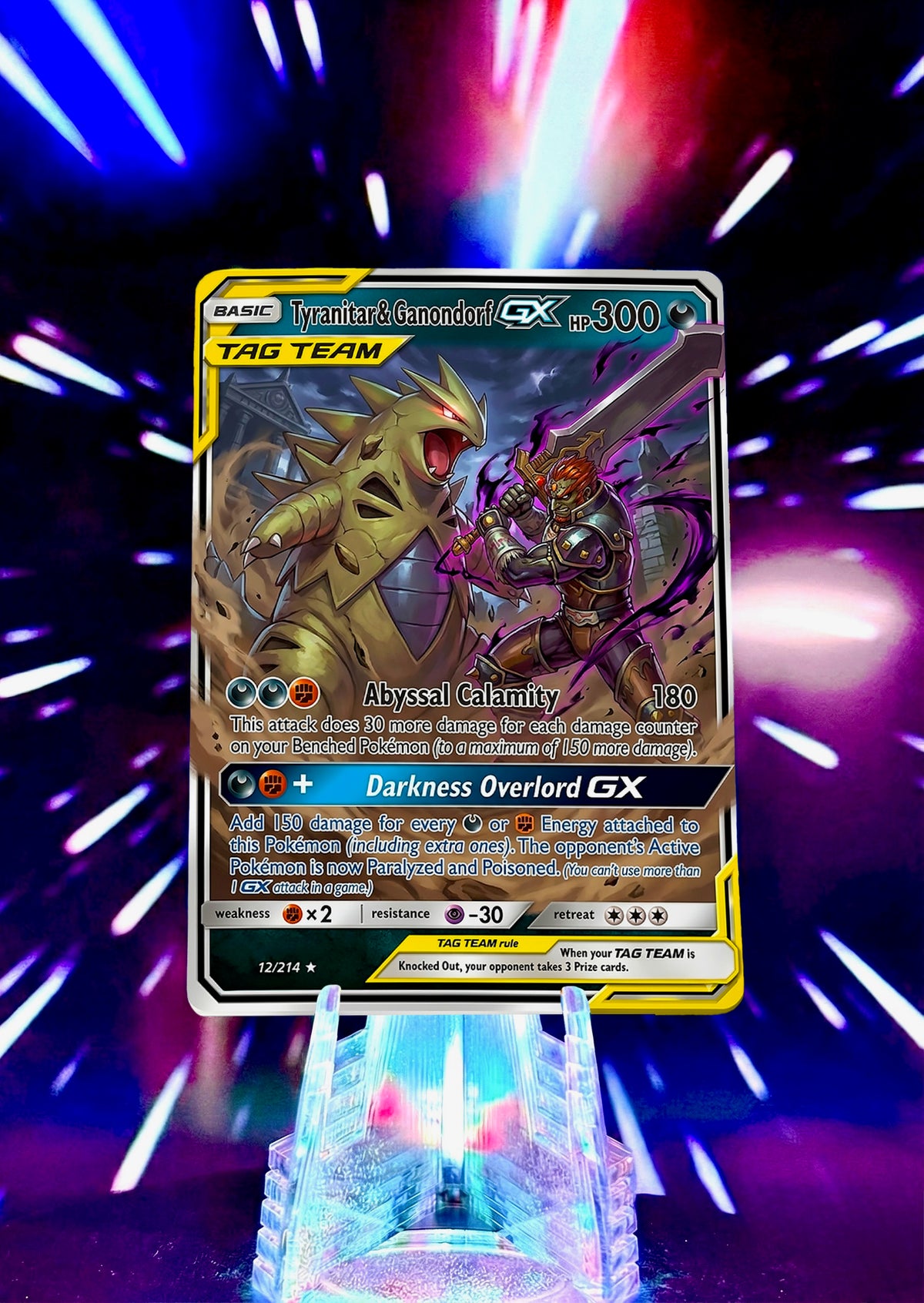 Pokemon and Super Smash Bros Tag Team GX Custom Fan Art Trading Cards