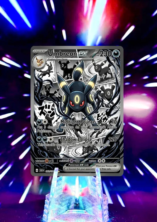 Comic Anime Style Eevelutions | Pokemon Fan Art Trading Cards