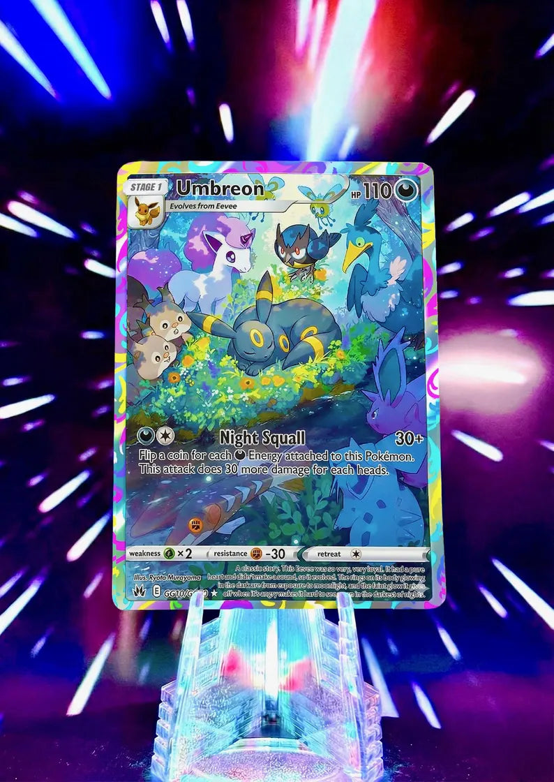 Sleeping Eeveelution | Pokemon Fan Art Trading Card