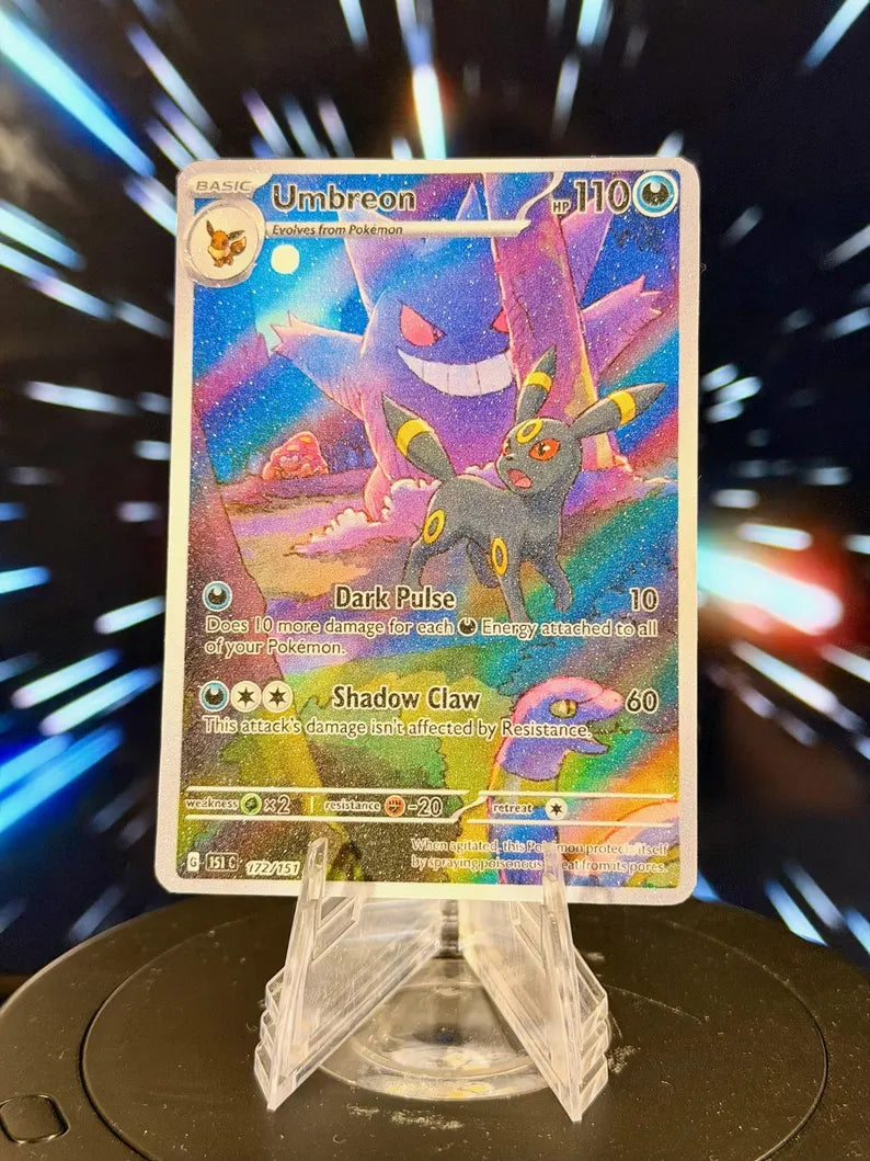 Eeveelution x Gengar Pokemon Fan Art Trading Card