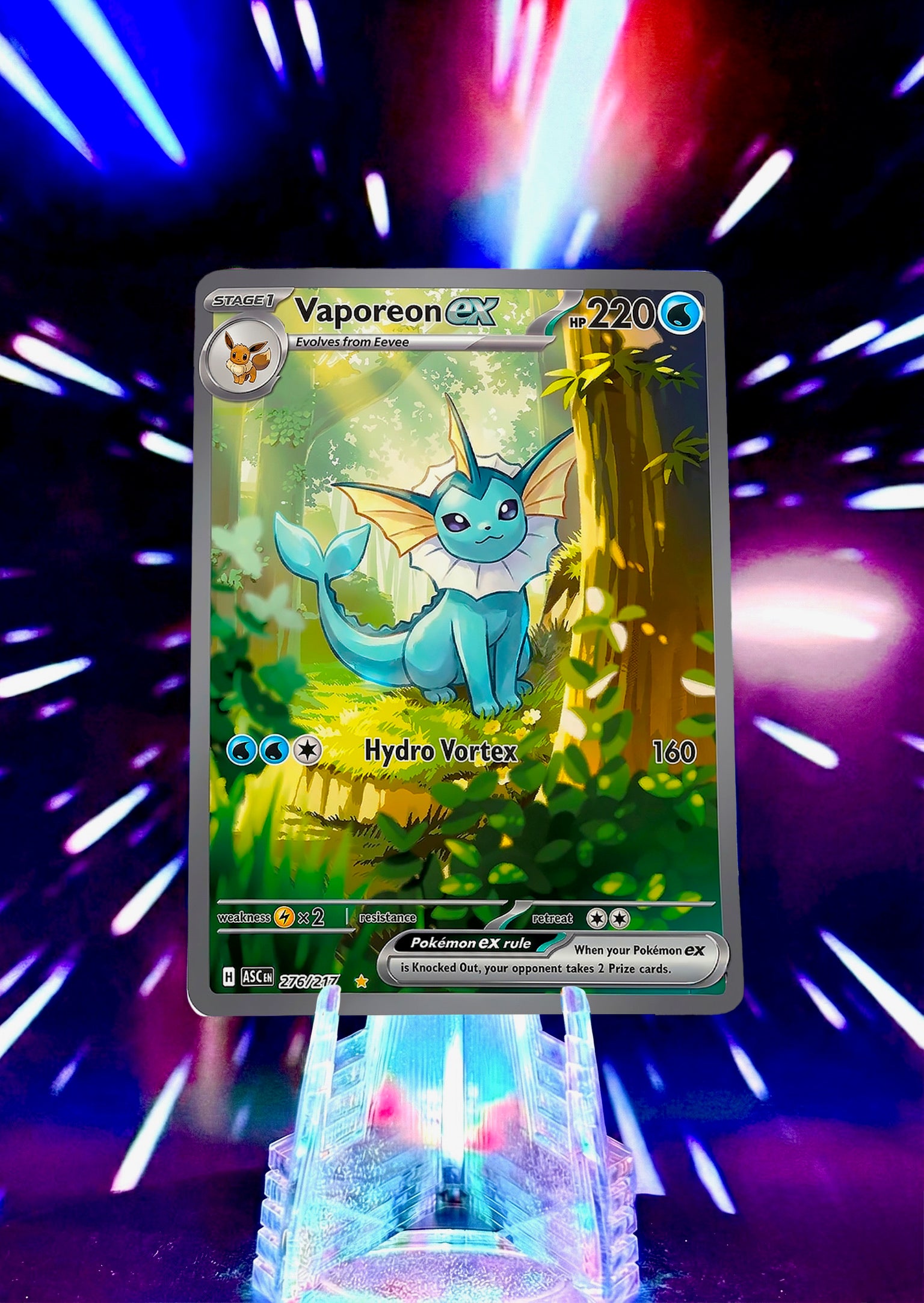 Forest Pikachu Inspired Eeveelution Fan Art Trading Card Set