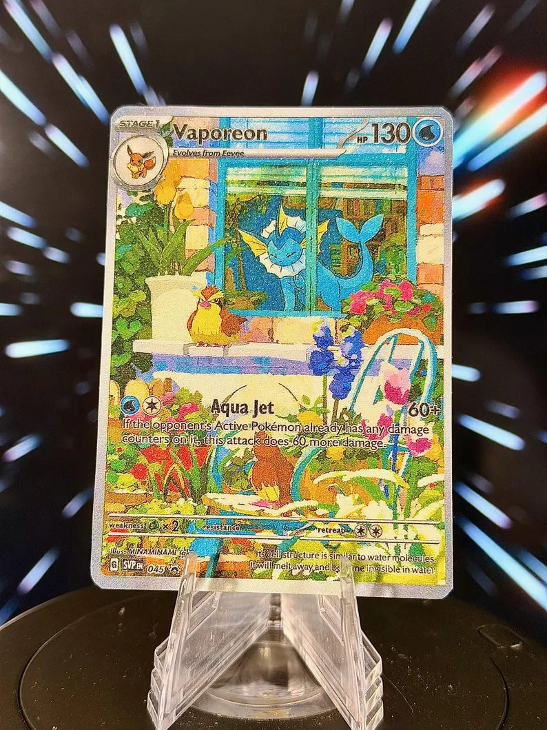 Window Eeveelution Pokemon Fan Art Trading Card