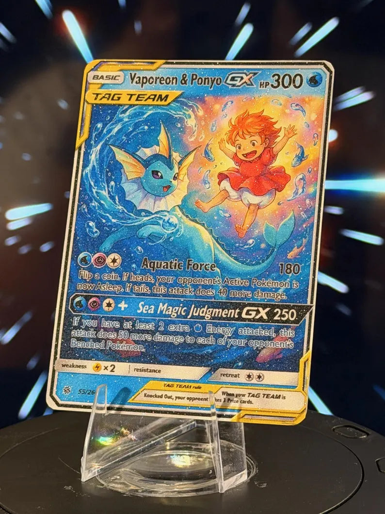 Pokemon & Studio Ghibli | Tag Team GX | Fan Art Trading Card