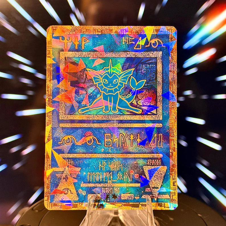 Ancient Eeveelution Cracked-Ice | Pokemon Fan Art Trading Card