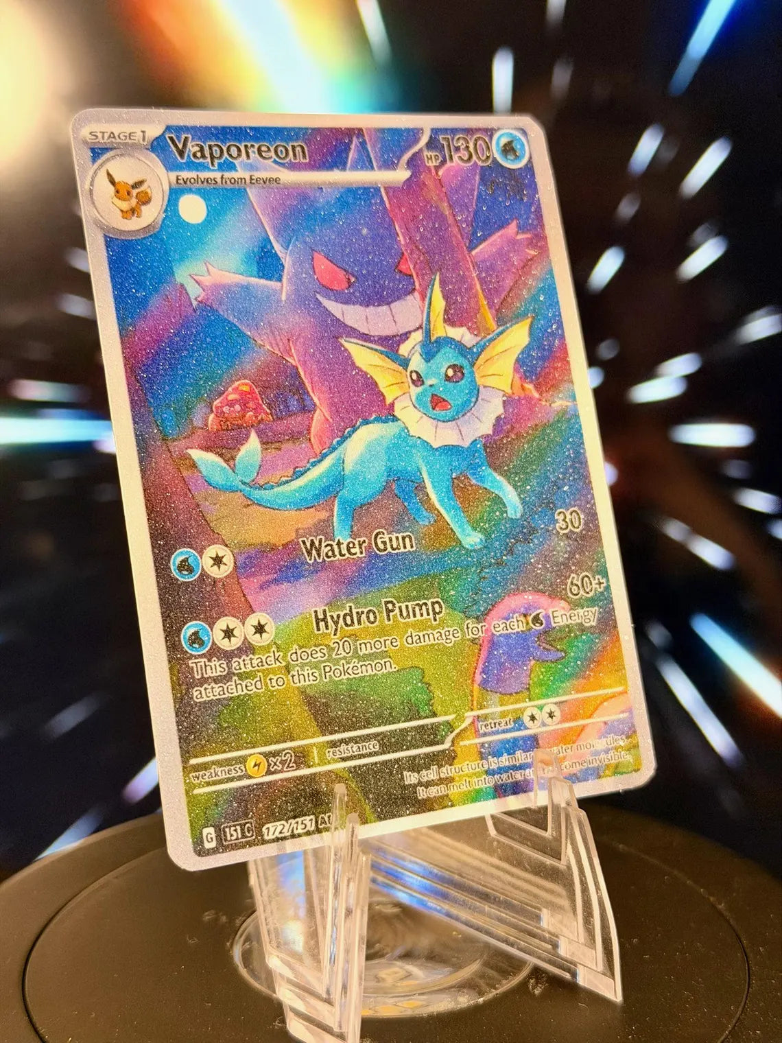 Eeveelution x Gengar Pokemon Fan Art Trading Card