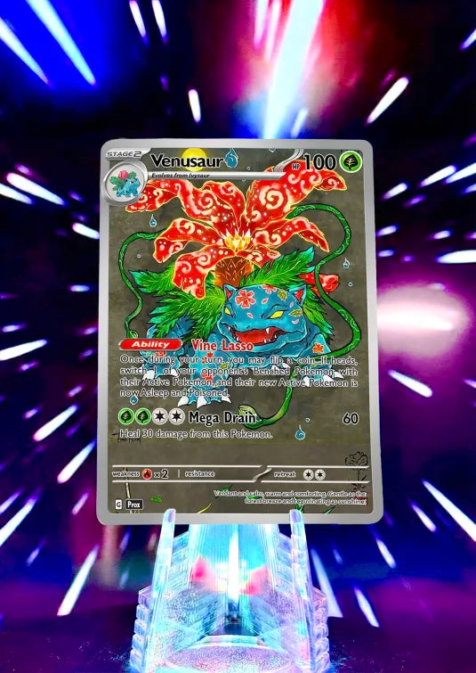 Kanto Starter Japanese Style Pokemon Fan Art Trading Card