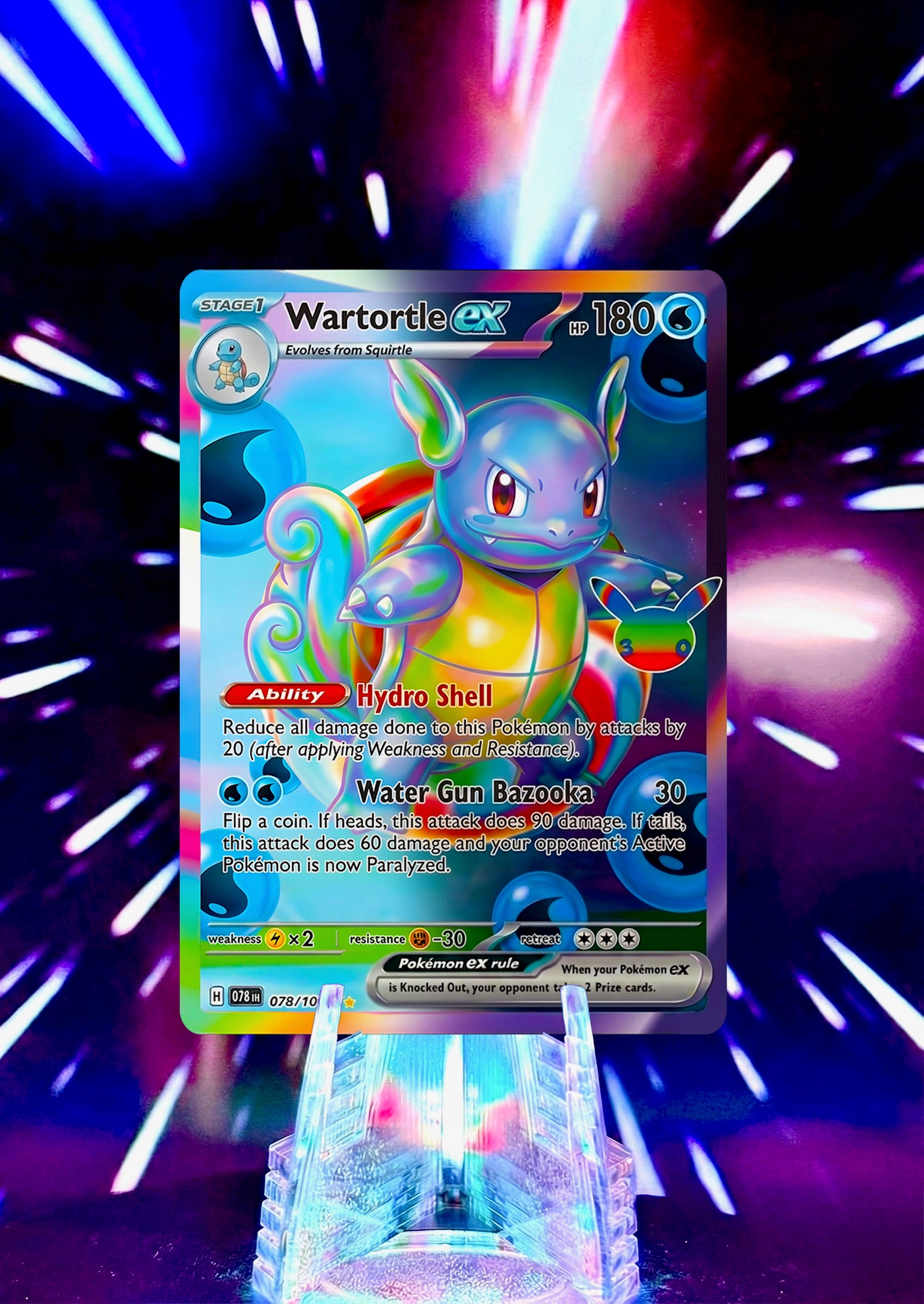 30th Anniversary Futuristic Rare Kanto Evolutions Custom Cards - Bulbasaur, Charmander, and Squirtle Lines