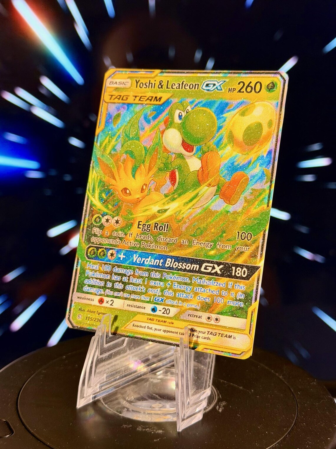 Pokemon and Super Mario Bros. Tag Team GX Fan Art Trading Card
