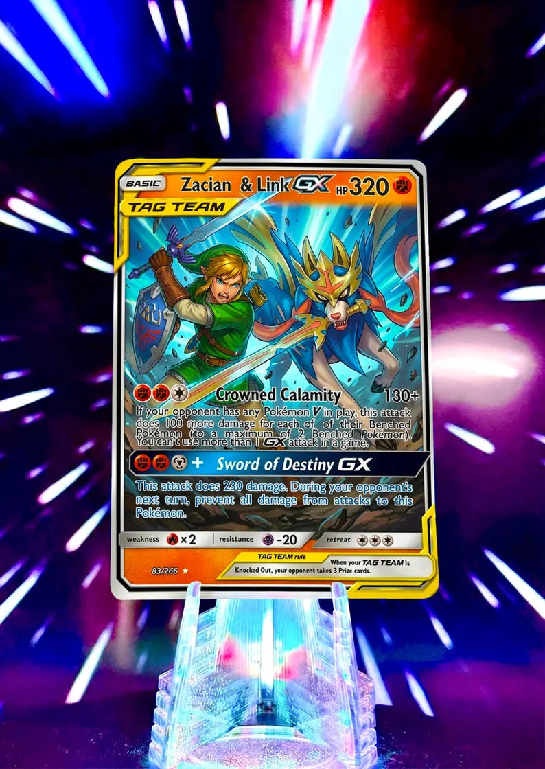 Pokemon and Super Smash Bros Tag Team GX Custom Fan Art Trading Cards