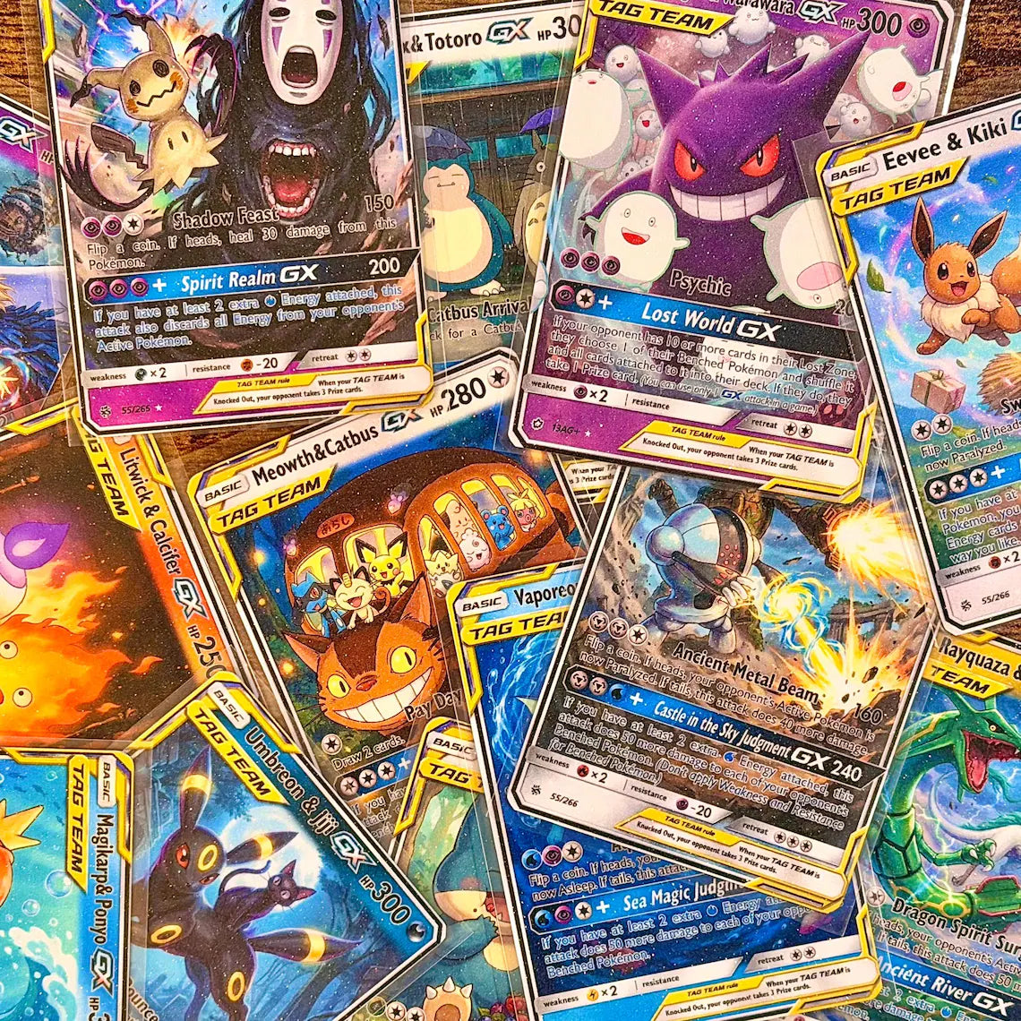 Pokemon & Studio Ghibli | Tag Team GX | Fan Art Trading Card