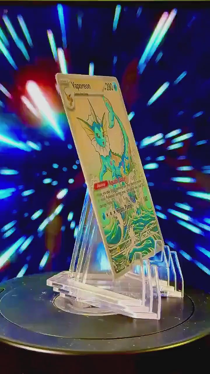 Japanese Style Eeveelution Pokemon Fan Art Trading Card