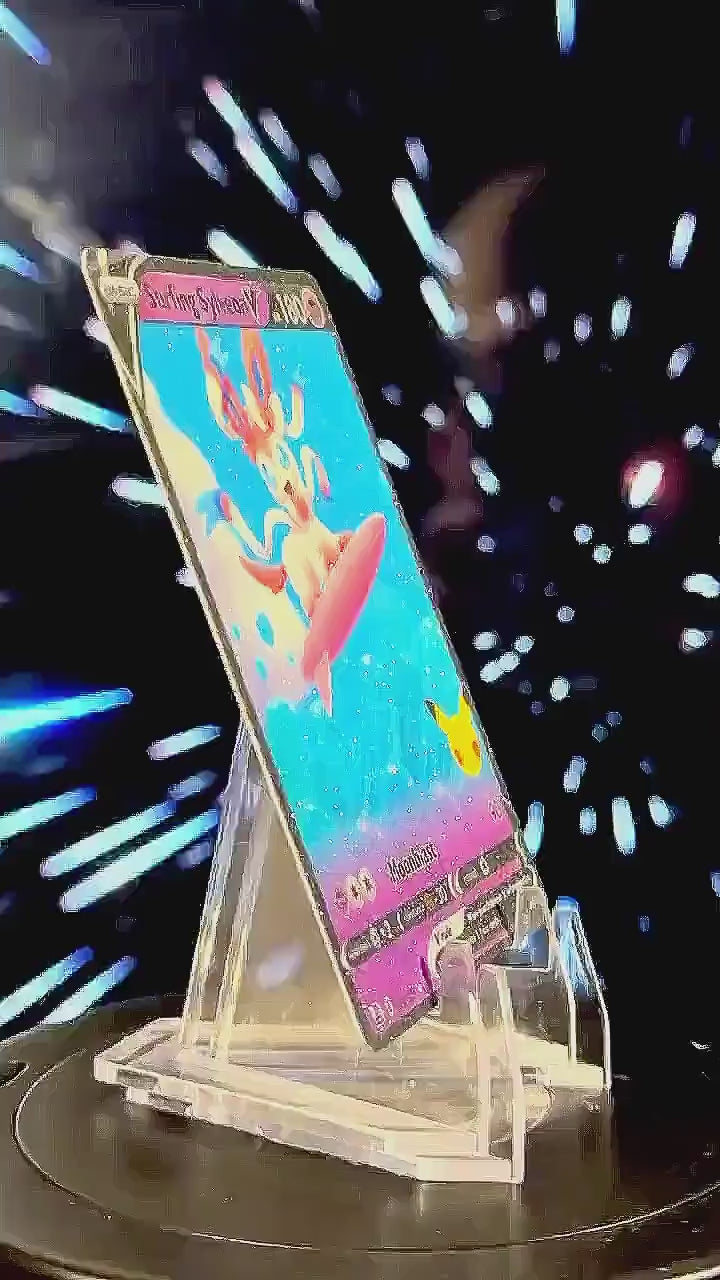Surfing Eeveelution V Pokemon Fan Art Trading Card